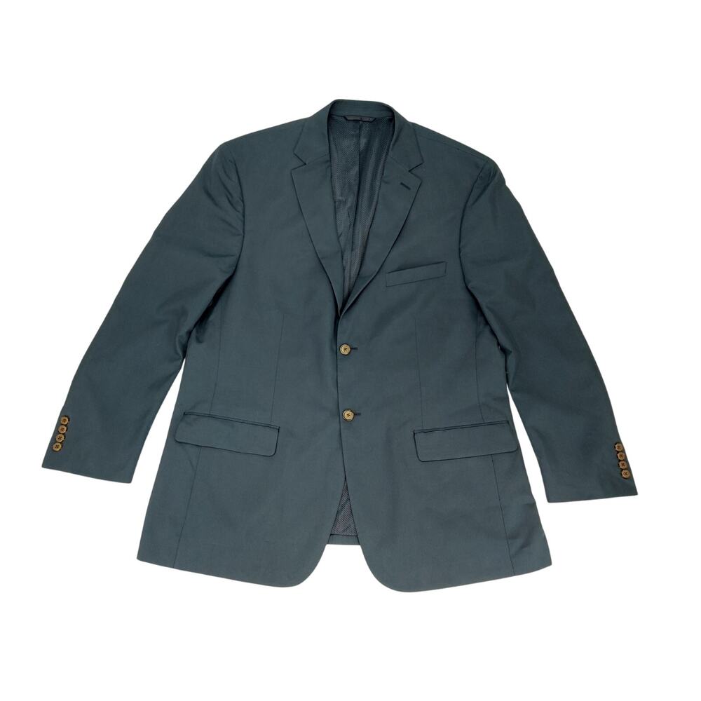 Travel Smith Men's Travel Blazer Casual Sport Coat Blazer Blue 46R RFID Safe